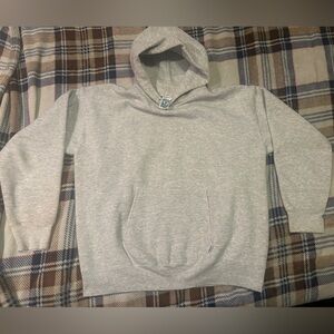 Vintage early 90s blank grey hoodie